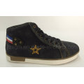 Fashion High Top Washed Denim Street Casual Shoes